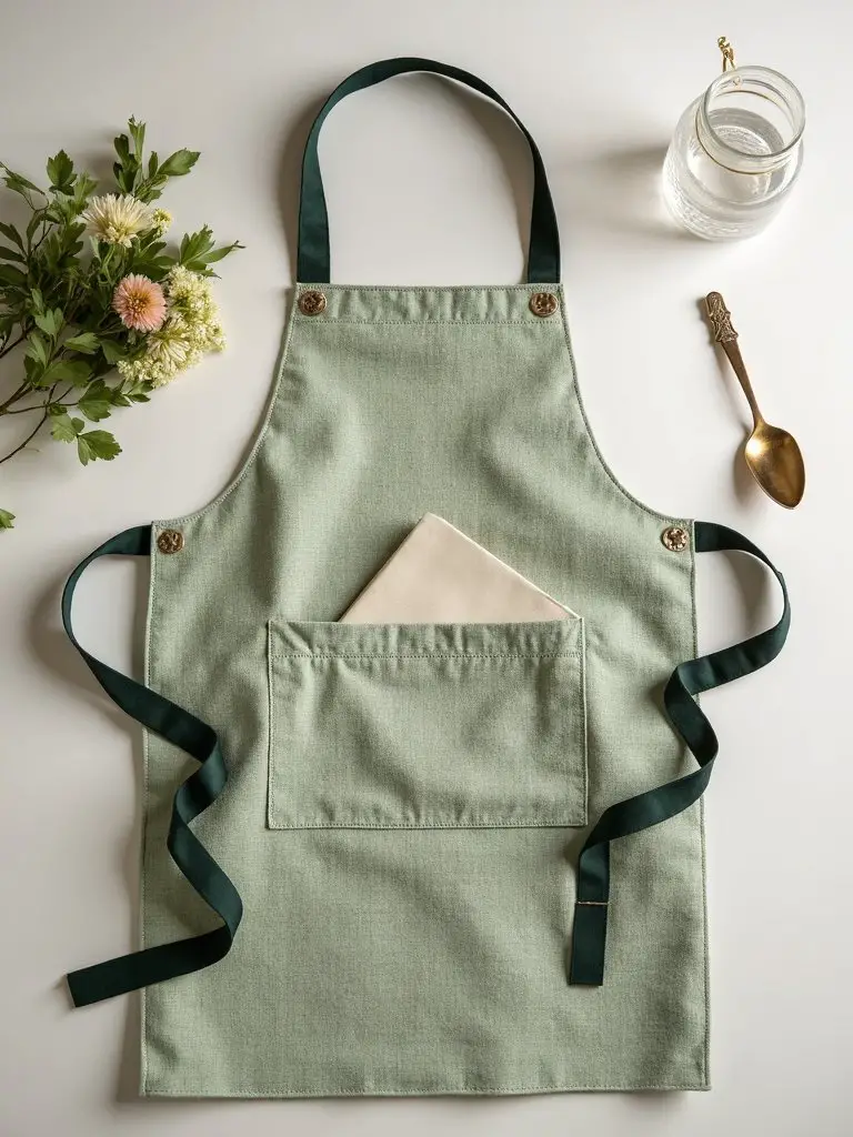 durable stylish gardening apron with pockets