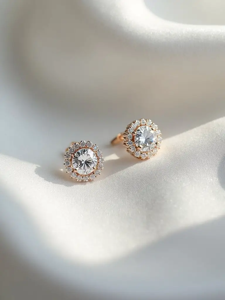 everyday luxury diamond stud earrings