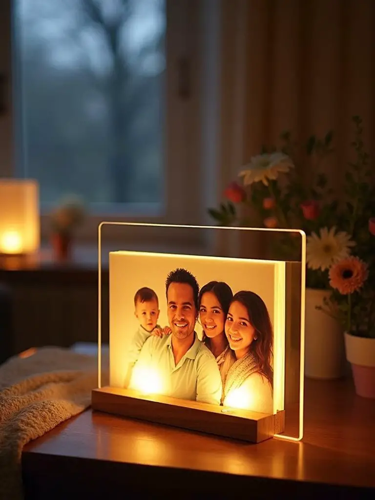 glowing personalized ambient customizable photo plaques