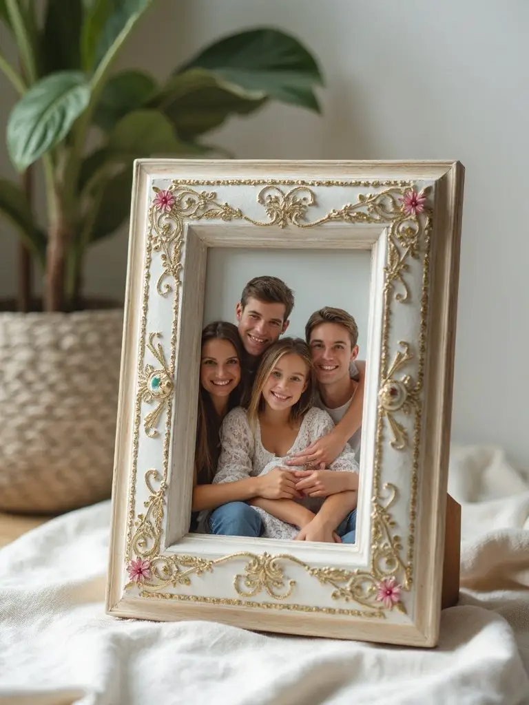 hand crafted personalized photo frame
