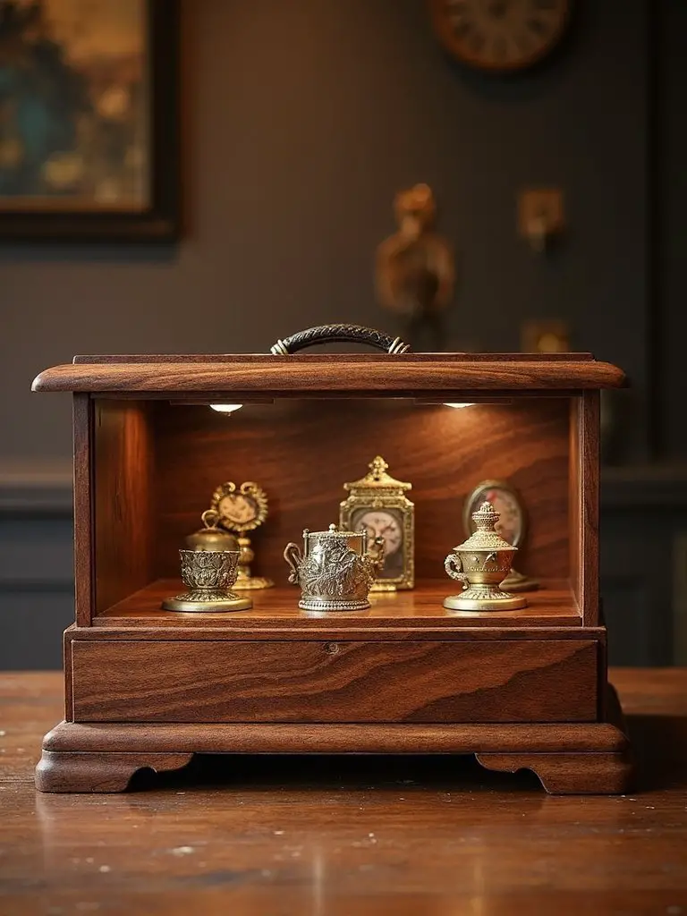 handmade walnut puzzle lid storage