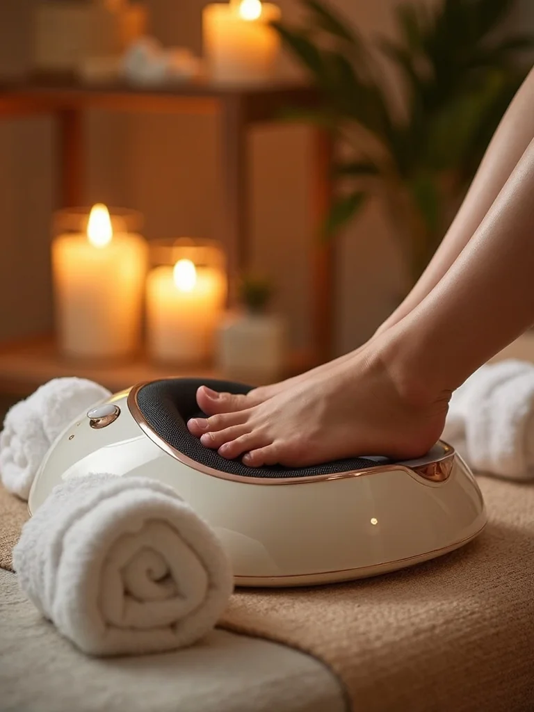 hardworking mom deserves luxurious foot massage