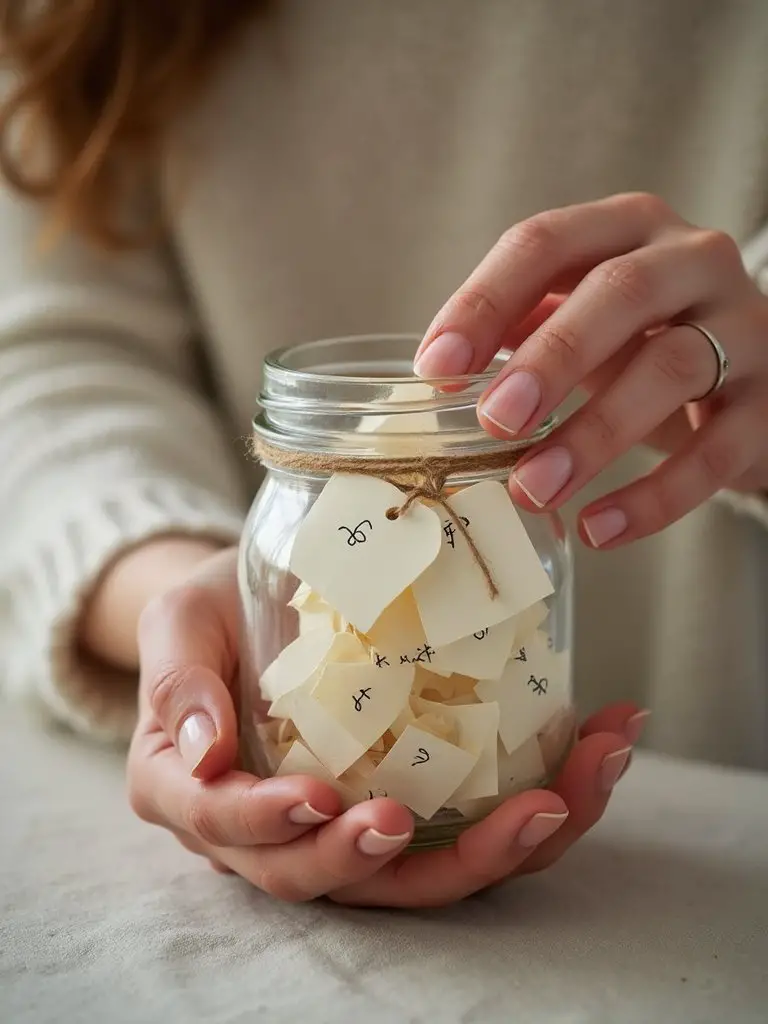 heartfelt memories preserved in a jar