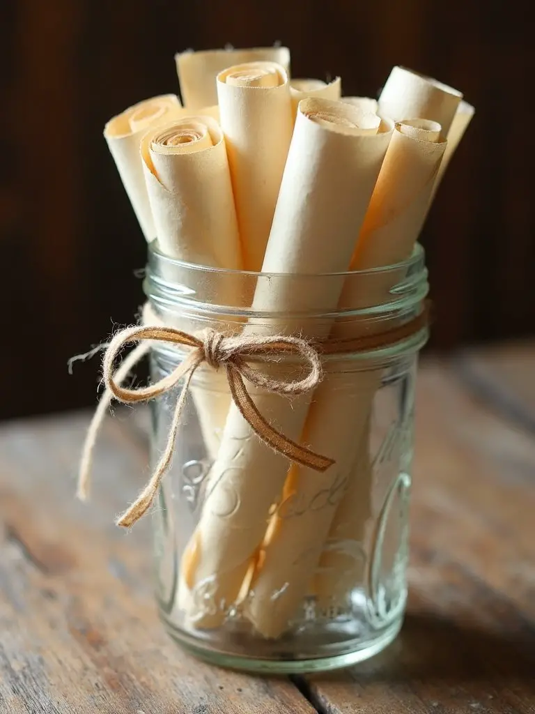 heartfelt messages in decorative memory jar