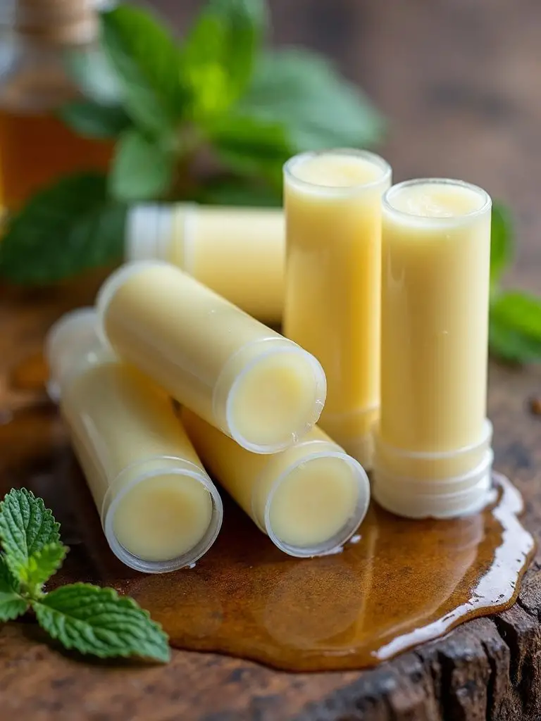 homemade natural nourishing customizable lip balm