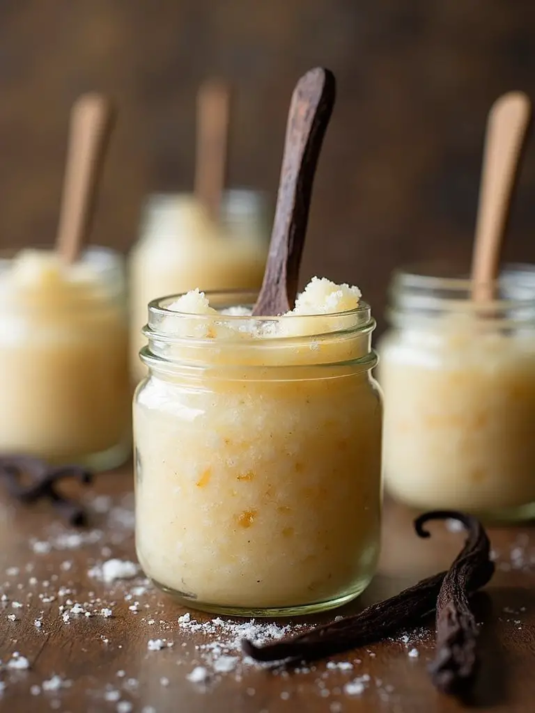 homemade spa like vanilla sugar scrub