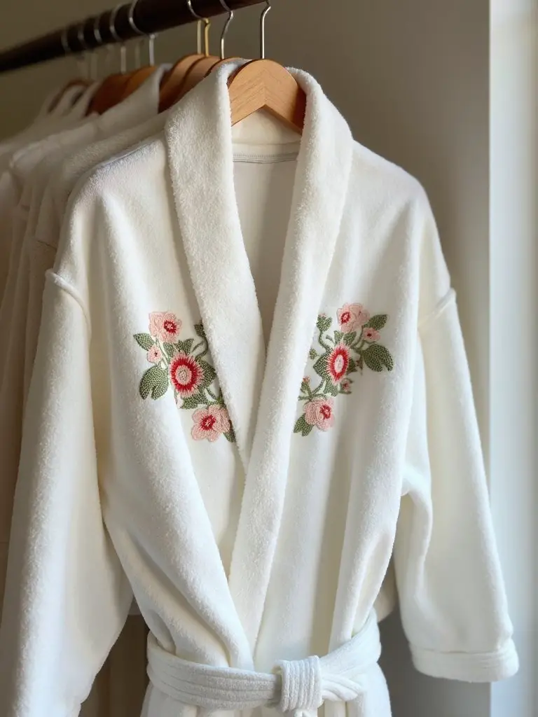 luxurious personalized cotton terry bathrobe