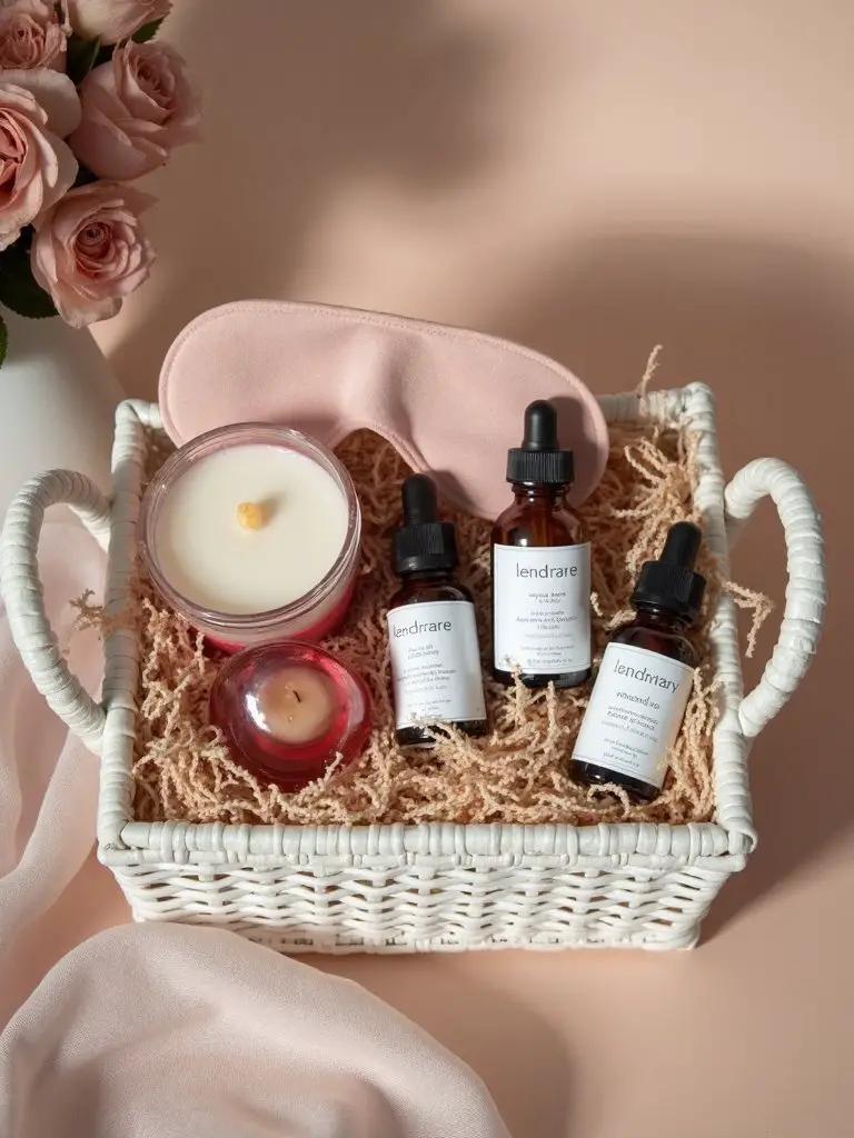 luxurious self care pampering gift basket