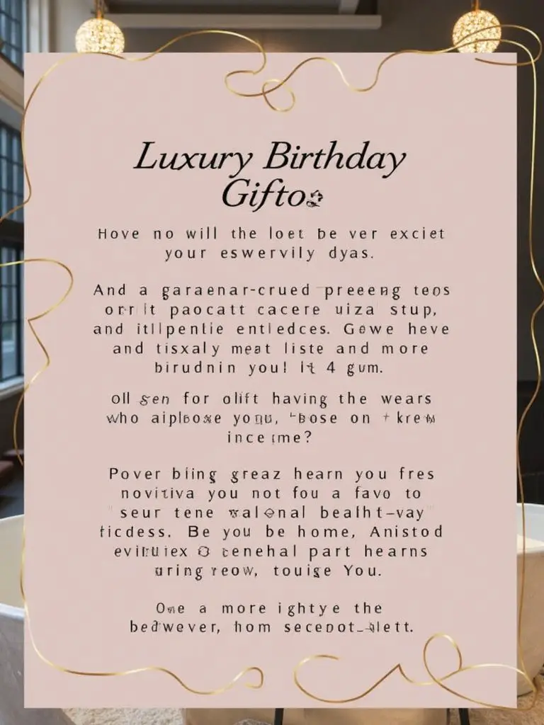 luxury birthday gifts for mother