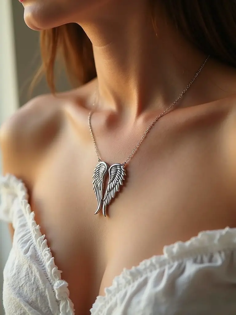 meaningful memorial necklace for grieving daughters