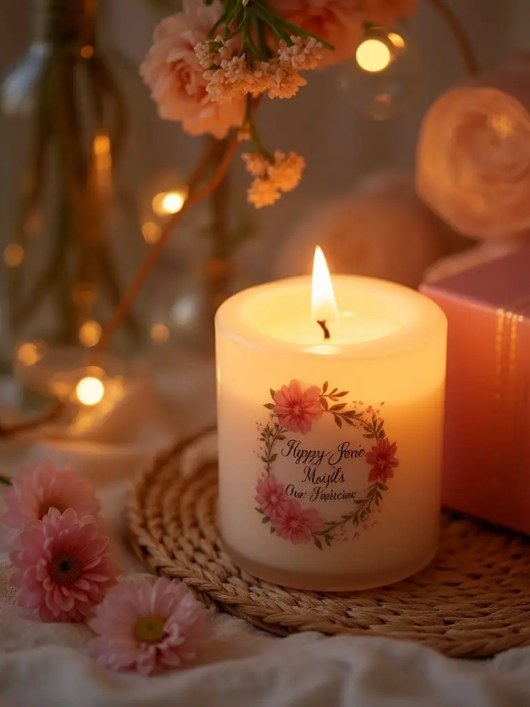 meaningful personalized fragrant heartfelt candle