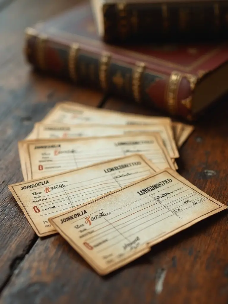 nostalgic library card bookmarks evoke memories