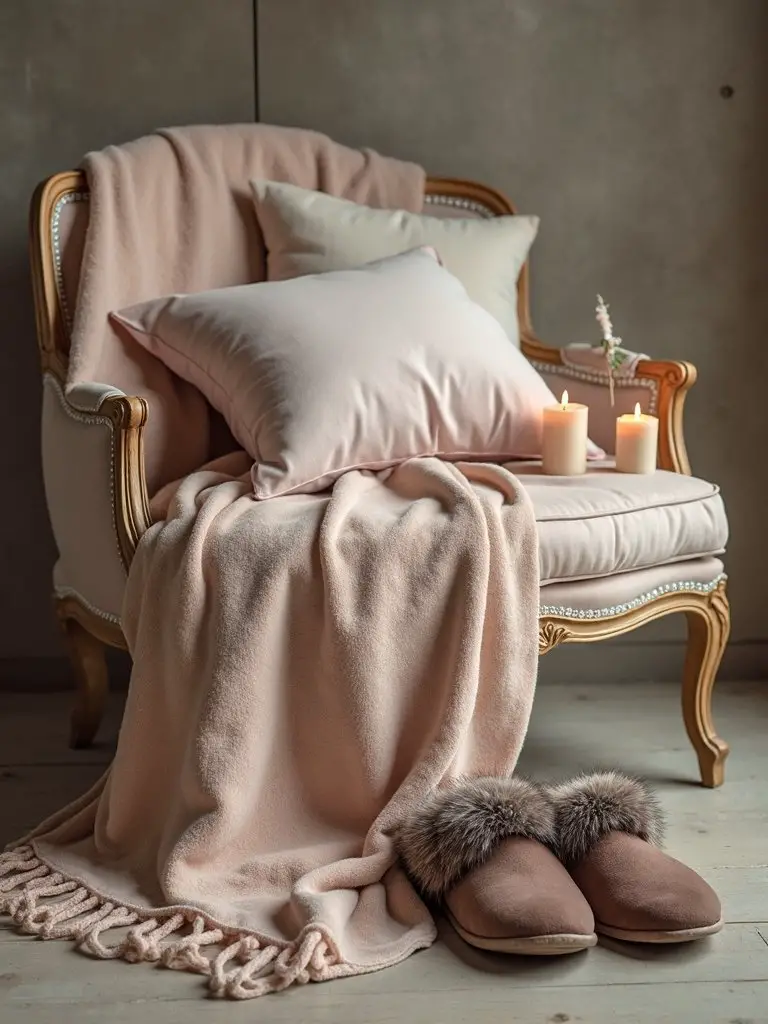 pampered relaxed comforted treasured