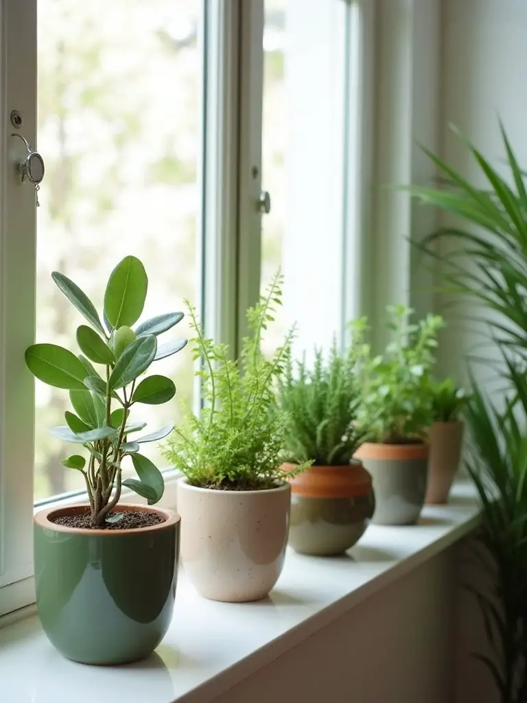 peaceful indoor plant sanctuary