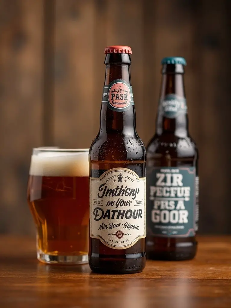personalized beer labels celebrate new fatherhood