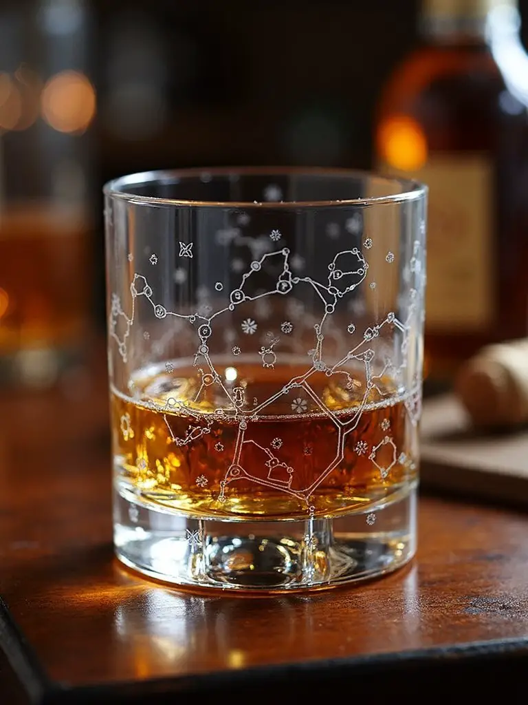 personalized celestial glassware commemorates meaningful moments