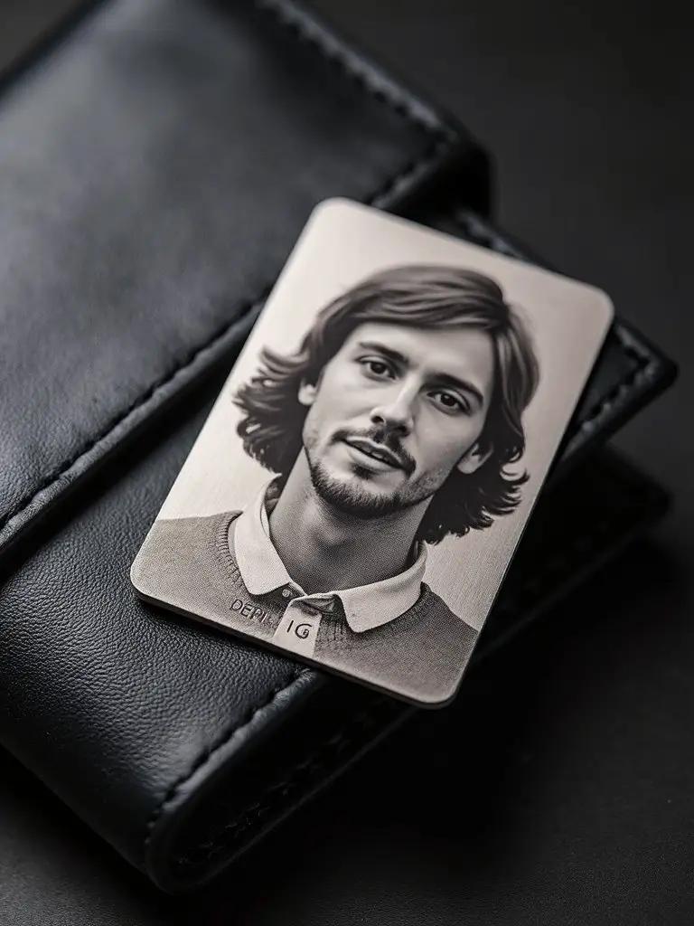 personalized durable aluminum photo wallet card