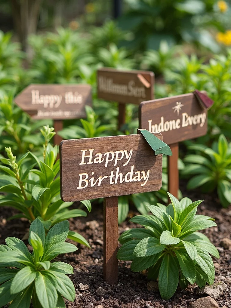 personalized durable distinctive inspirational garden signage