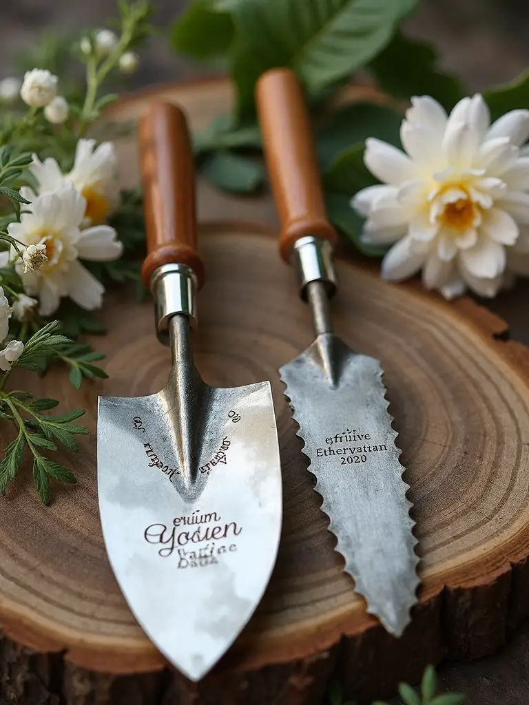 personalized engraved thoughtful gardening tools