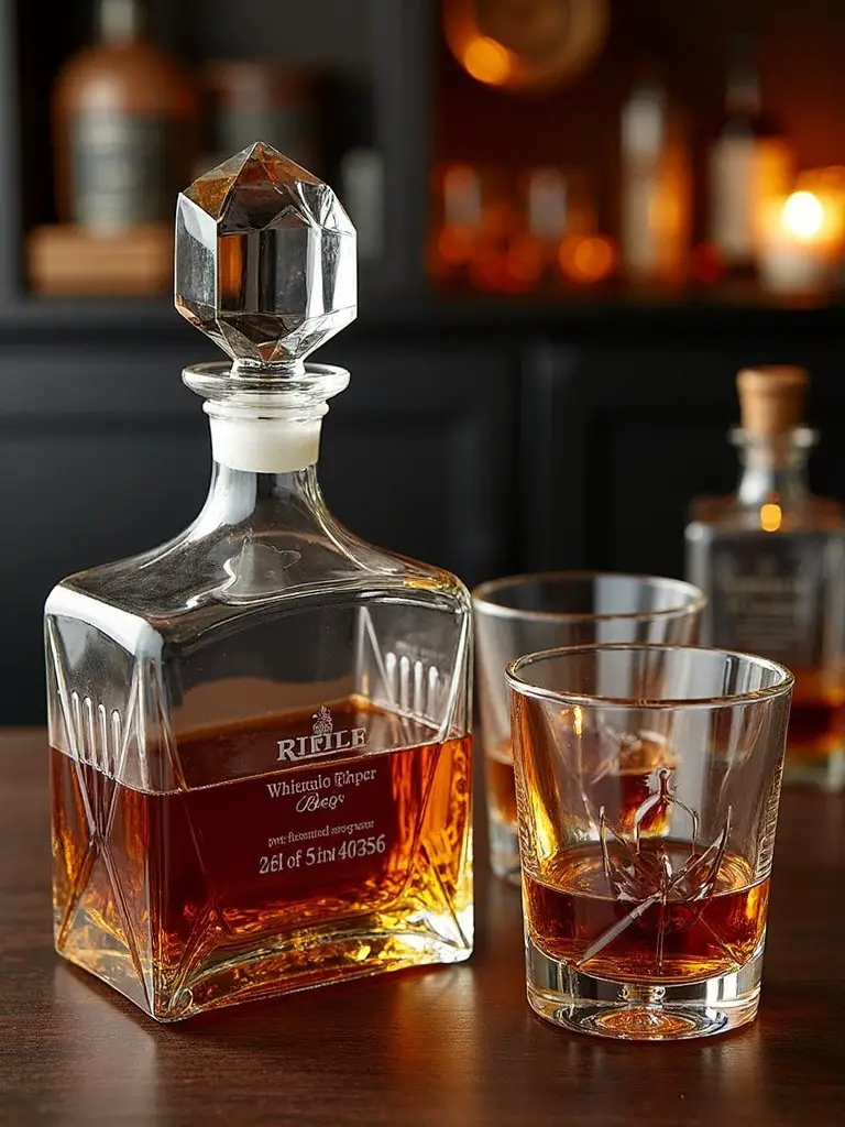personalized engraved whiskey decanter keepsake gift