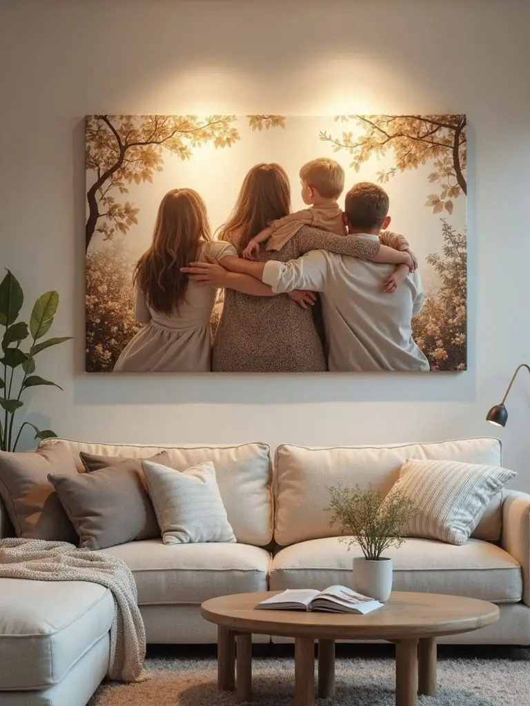 personalized family keepsake canvas art