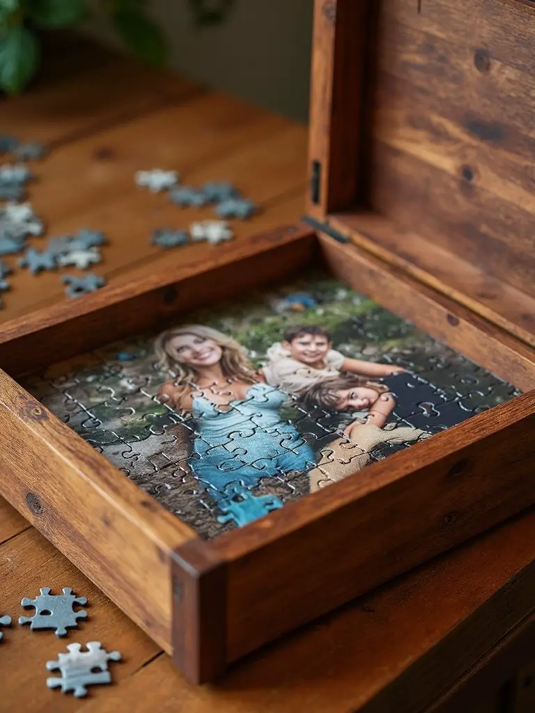 personalized family memory keepsake puzzle