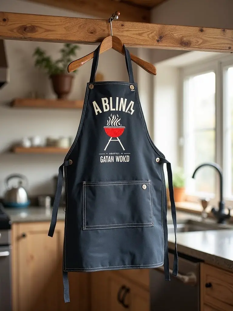 personalized grilling apron heat transfer