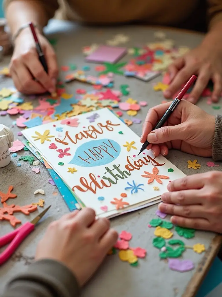 personalized heartfelt homemade birthday card creation