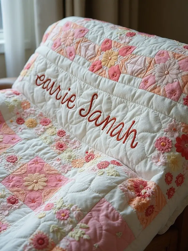personalized heirloom handmade keepsake blankets