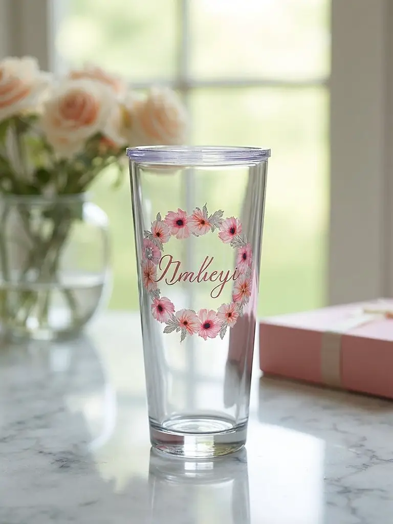 personalized insulated tumbler with custom design