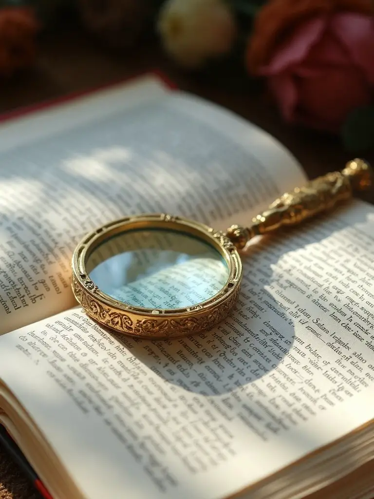 personalized magnifying glass reading comfort enhancement