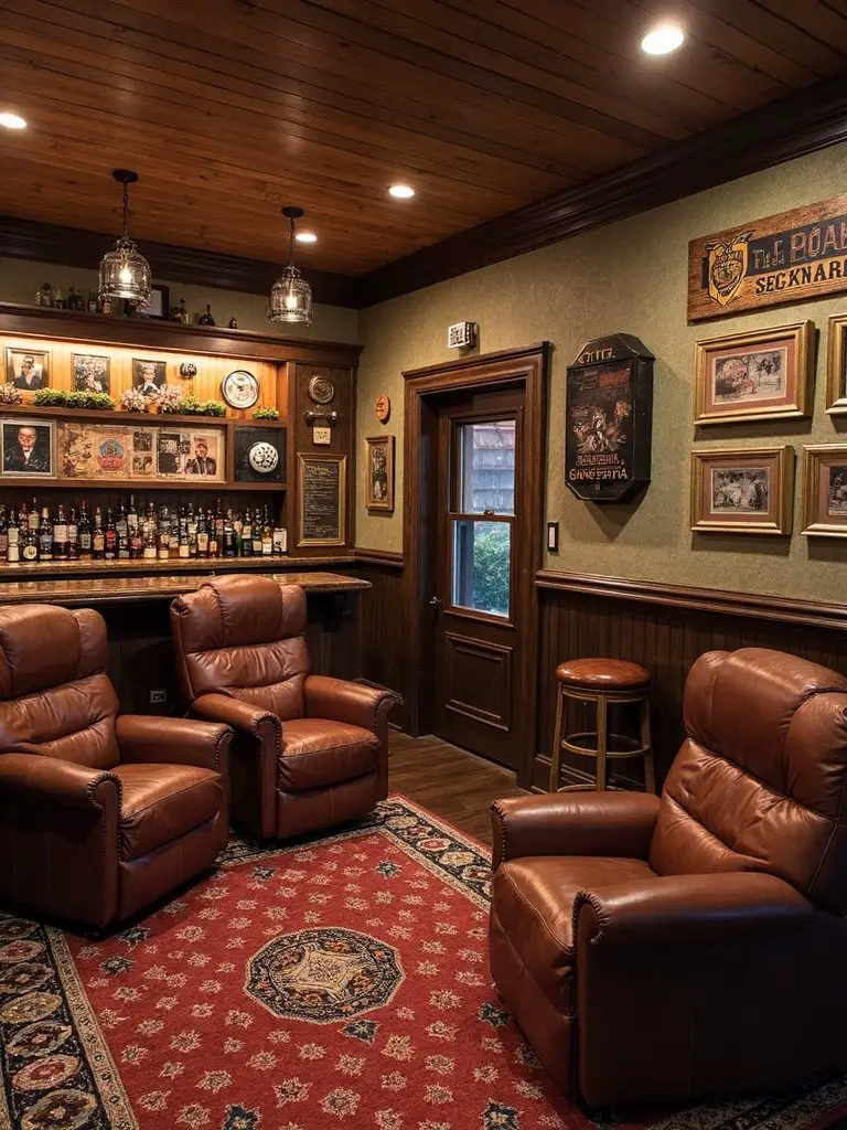 personalized man cave retreat haven