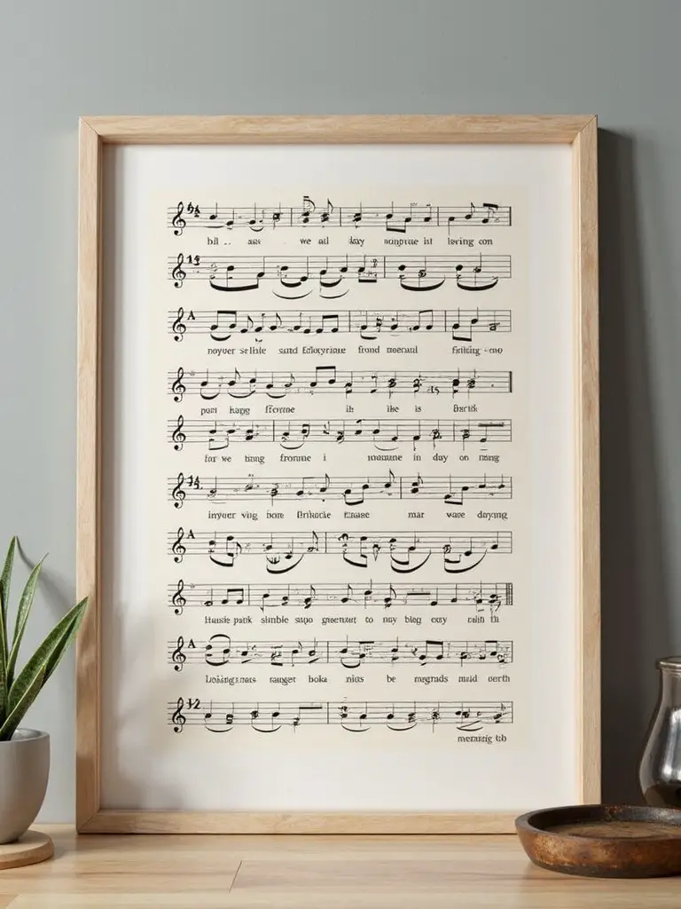 personalized musical wall art prints