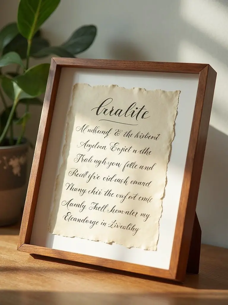 personalized name meaning wall art frame