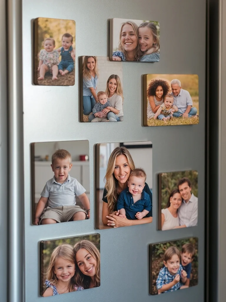 personalized photo memory magnets for dad