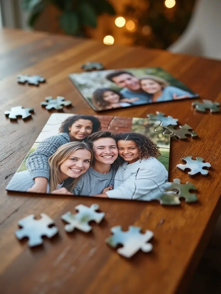 personalized photo puzzle family keepsake