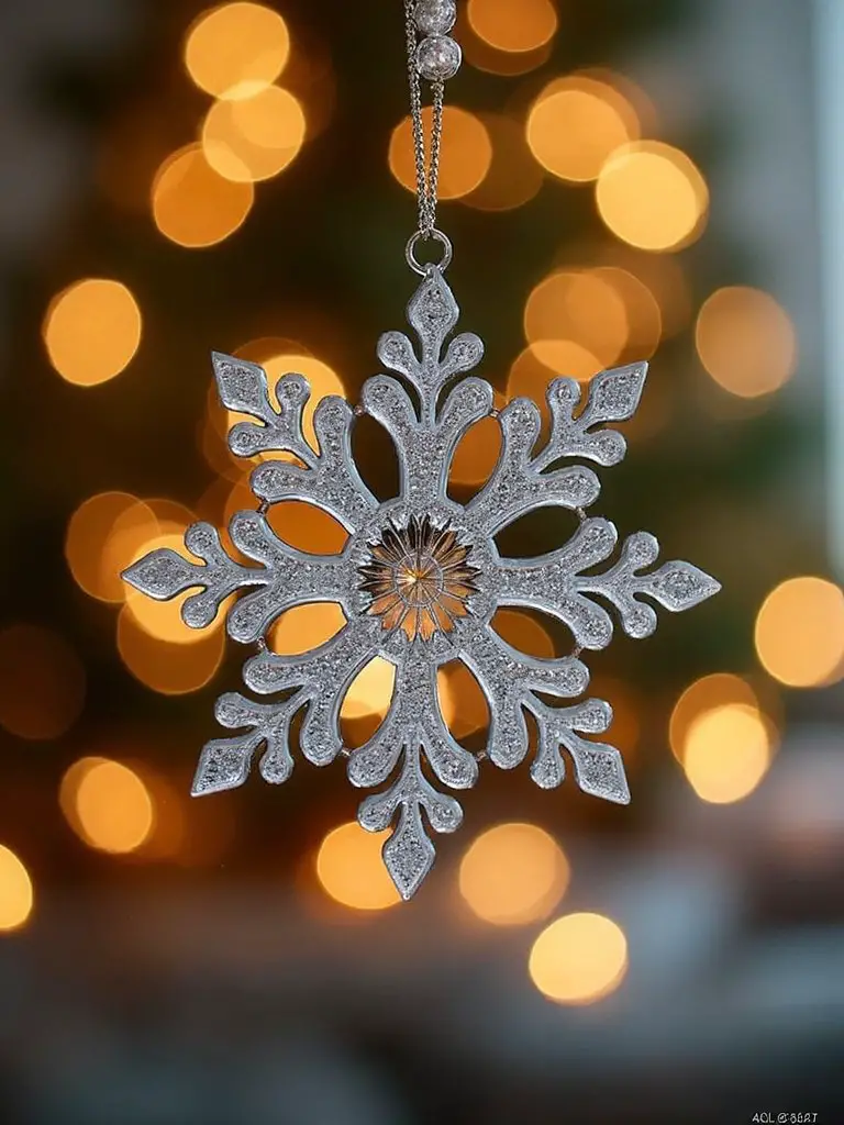 personalized snowflake holiday ornament cherished keepsake
