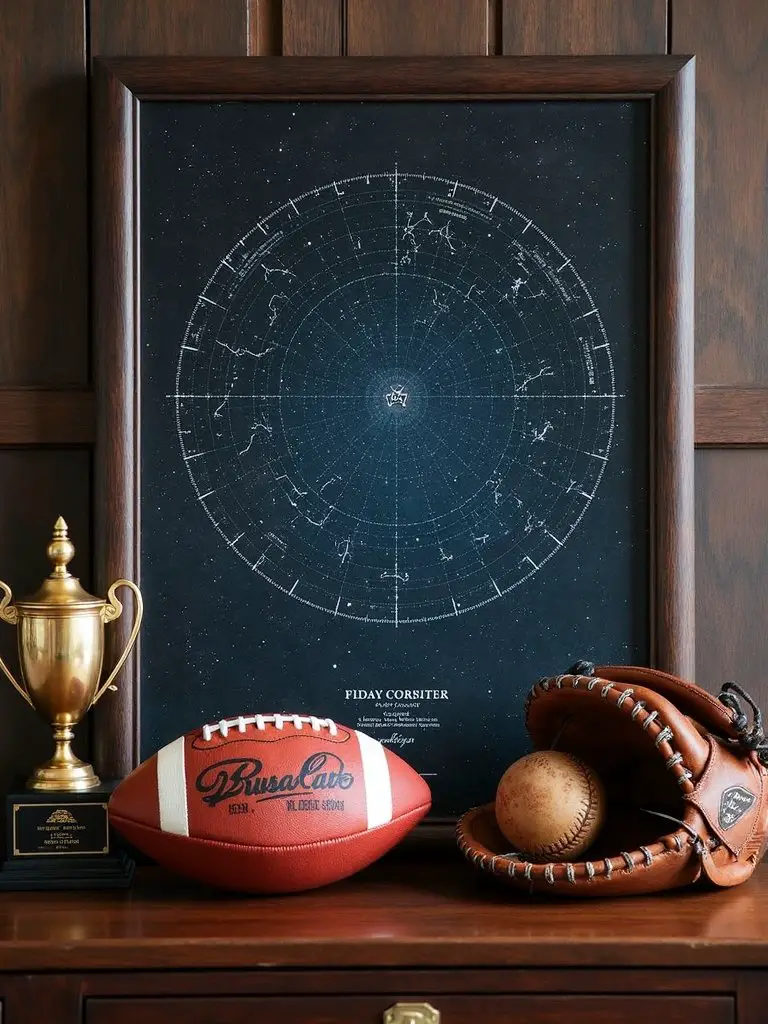 personalized star map sports keepsakes