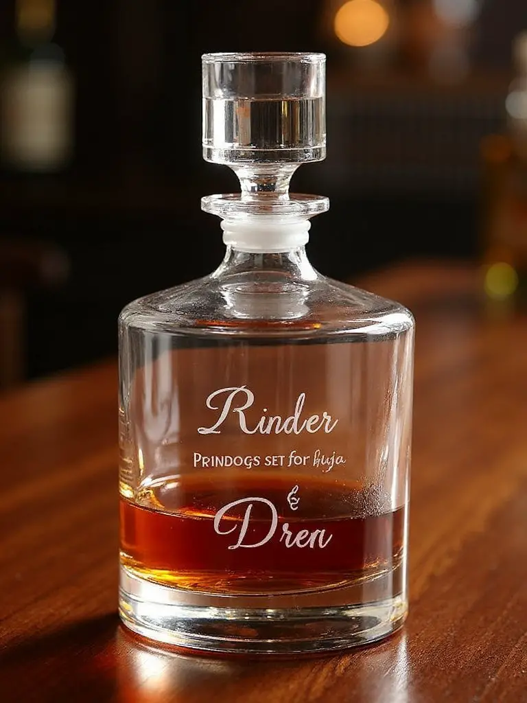 personalized whiskey decanter enhances drinking experience