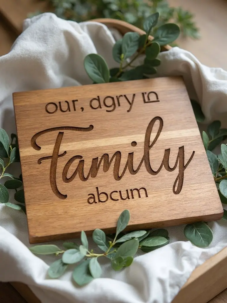 personalized wooden family heirloom