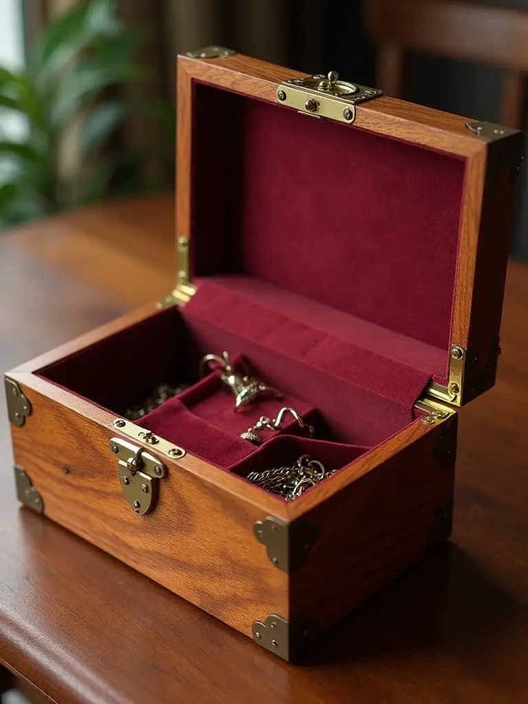 personalized wooden storage for treasures