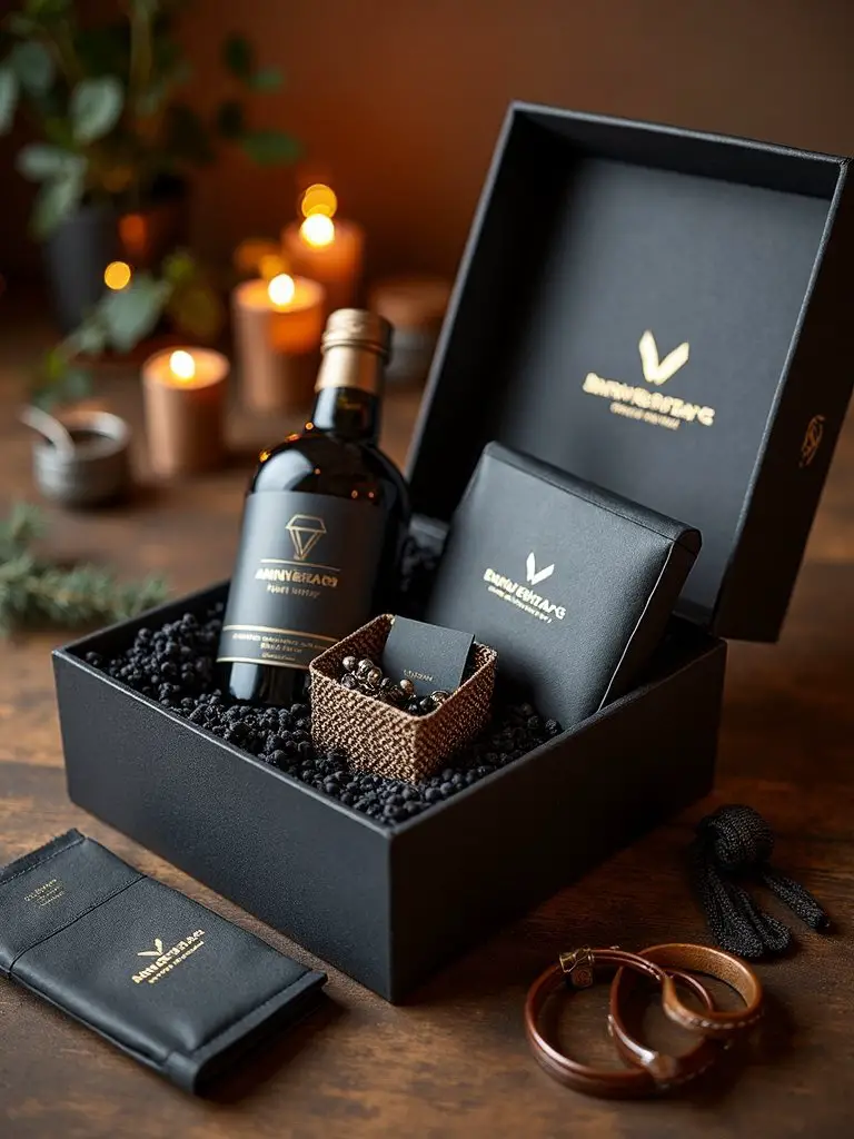 refined personalized indulgent birthday gift box