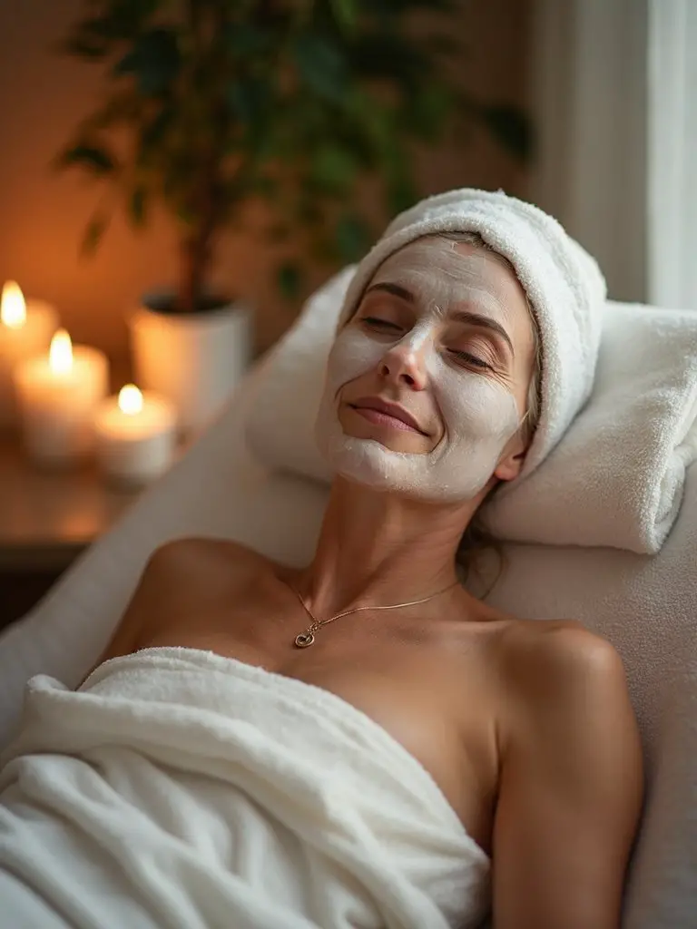 relaxing spa day at home