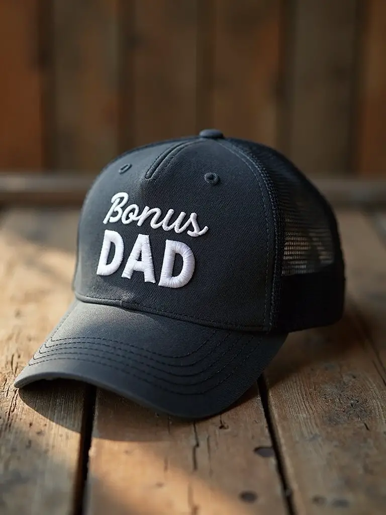 stylish conceit displaying stepdad hat gift