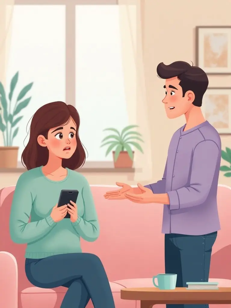 suspicious wife harboring hidden information