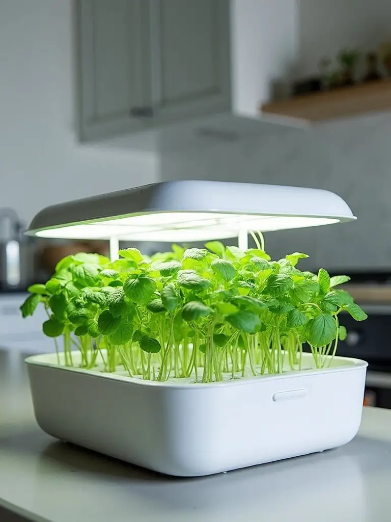tech enabled indoor gardening