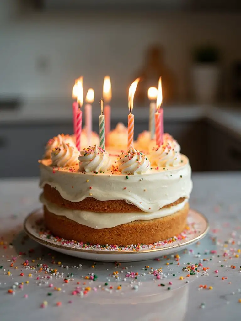 thoughtful homemade birthday cake from scratch