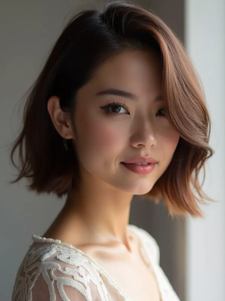asymmetrical volumizing versatile flattering