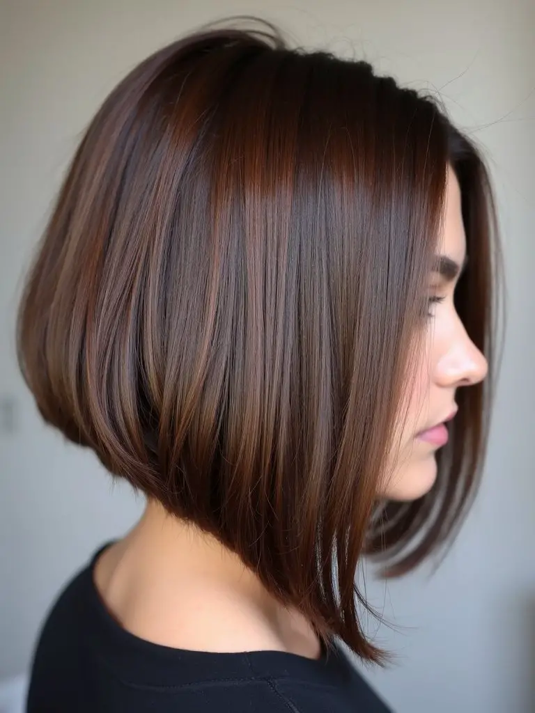 stacked layered voluminous graduated bob