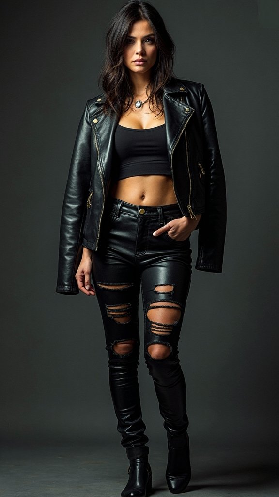 rebellious rock concert ready outfit